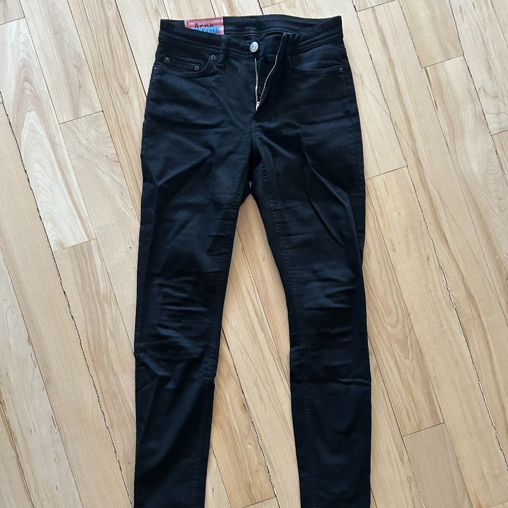 Acne Studios Bla Konst Black Skinny Jeans